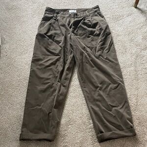 Agolde Men's Olive Chinos